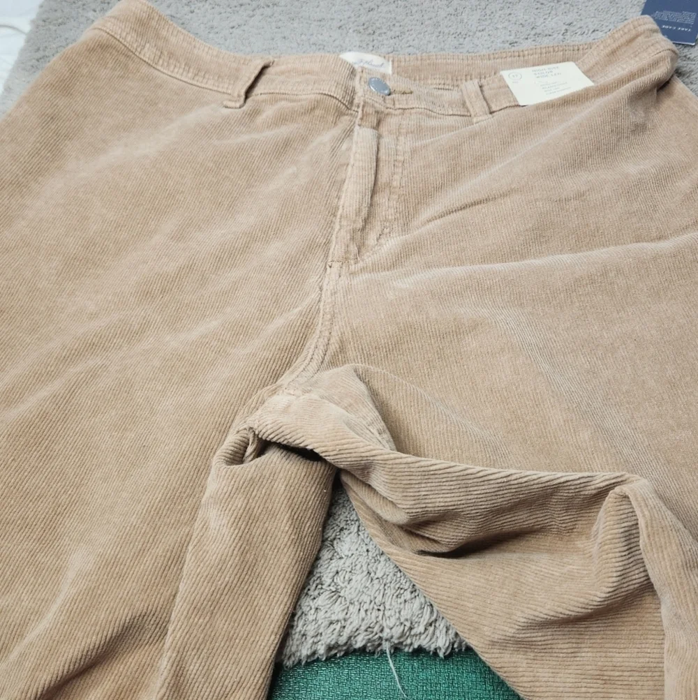 Women's High-Rise Corduroy Sailor Wide Leg Ankle Jeans Universal Thread Brown 17 - Picture 4 of 15